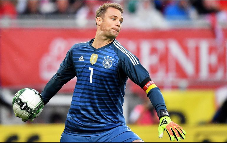 Aunque no mantuvo su portería en cero, Neuer tuvo un par de buenas intervenciones a favor de Alemania. EFE/S. Steinbach