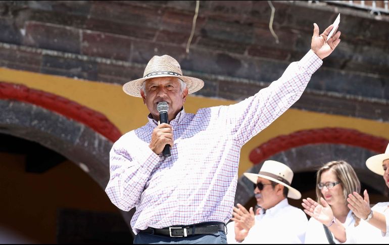 También sostuvo que al ganar la presidencia le van a tener que poner la banda presidencial. SUN/ V. Rosas