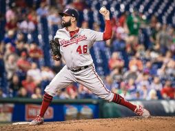 Los Nacionales fueron el último equipo de Pérez en las Mayores. ESPECIAL