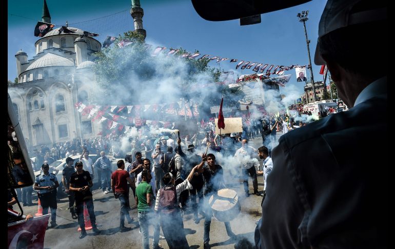 Muharrem Ince, candidato presidencial, llega a un mitin en Estambul, Turquía. Las elecciones parlamentarias y presidenciales serán el 24 de junio. FP/B. Kilic