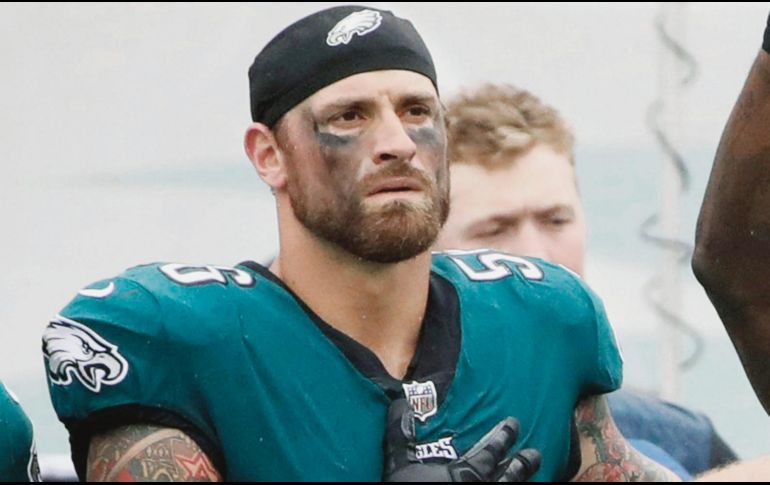 Voz. Chris Long ha sido uno de los jugadores de los Eagles que más se ha pronunciado contra la represión en EU. AFP