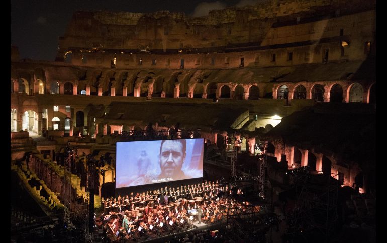 Interior del Coliseo durante el evento 