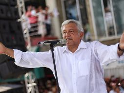 Durante el mitin ante cinco mil personas, Andrés Manuel prometió que, de ganar, habrá más inversión en esa zona de Guerrero. NTX / ARCHIVO