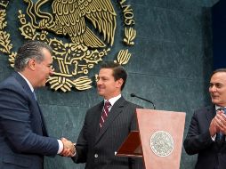 En el marco del relevo de la presidencia de la Concamin, el Presidente destacó que el país ha recibido más de 180 mil millones de dólares de inversión extranjera directa. NTX / Presidencia