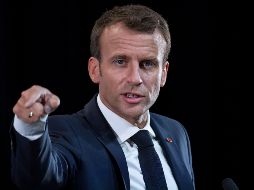 Macron se reunió en Ottawa, Canadá, con el primer ministro canadiense.  EFE / I. Langsdon