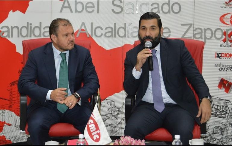 Salgado se reunió con socios de la Cámara Mexicana de la Industria de la Construcción Jalisco.  TWITTER / @CMICJALISCO