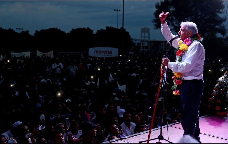 “Si ellos invierten se hace una licitación, una convocatoria, y se les entrega la concesión. Yo no tengo ningún problema”, dijo AMLO. SUN/V. Rosas