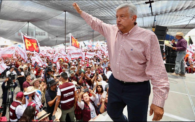 AMLO cerrará su campaña en el Estadio Azteca el 27 de junio. SUN / VALENTE ROSAS