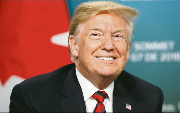 Positivo. Donald Trump se mostró satisfecho por la reunión con Justin Trudeau, donde avanzaron en las negociaciones comerciales bilaterales. AP