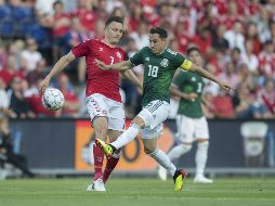 México cayó por 2-0 ante Dinamarca hoy sábado, en el último partido del Tri antes del Mundial. MEXSPORT/D. Leah