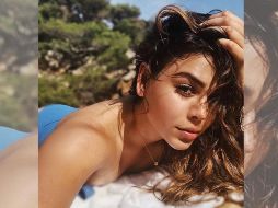 Danna Paola publicó una imagen donde aparece recostada tomando el sol. INSTAGRAM / dannapaola