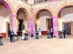 El tercer debate fue moderado por las periodistas Josefina Real y María Trinidad Rodríguez. TWITTER / @iepcjalisco