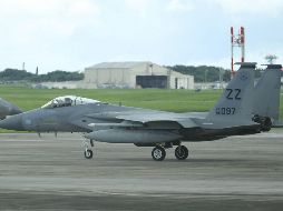 El caza F-15C Eagle, que había despegado de la base aérea estadounidense de Kadena, en la isla de Okinawa, cayó al mar alrededor de las 06:26 hora local. AFP/JIJI
