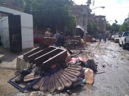 Una de las colonias más afectadas fue La Martinica, con 53 casas habitación afectadas. ESPECIAL / Protección Civil Jalisco