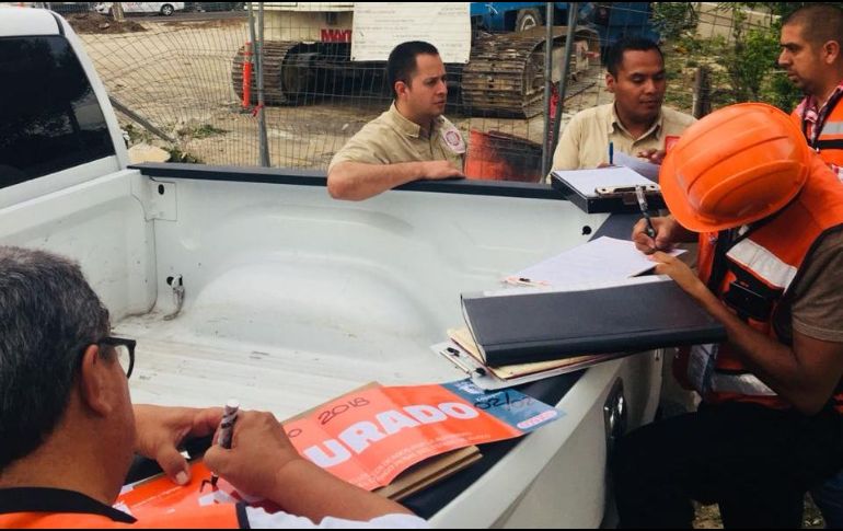 El estacionamiento de Plaza Patria también fue clausurado. ESPECIAL /