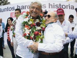 Andrés Manuel llegó a Chiapas para presentar su proyecto. NTX