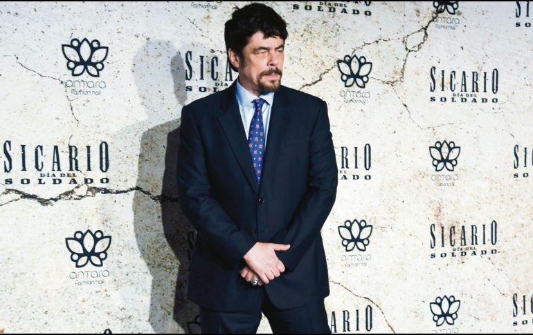 Benicio del Toro. El actor regresa con el papel de un peligroso sicario. AFP