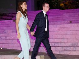 El candidato presidencial Ricardo Anaya se retira del Gran Museo del Mundo Maya de Mérida, donde se realizó el tercer debate presidencial. NTX/J. Pazos