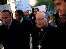 Estudiantes se manifestaron luego del escándalo de abusos sexuales. AFP / C. Reyes