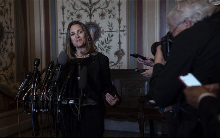 La tormenta internacional desencadenada por los impuestos aduaneros estadounidenses se presenta cuando Washington, Ottawa y México han estado involucrados en la renegociación. AFP/ T. Sarno