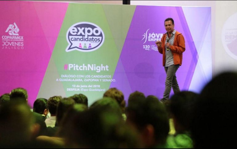 Lemus durante su participación en la Expo Candidatos #PitchNigh. TWITTER/@PabloLemusN