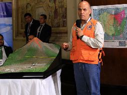 El presidente de Guatemala, Jimmy Morales, durante la presentación del Plan Nacional de Respuesta y Reconstrucción. NTX/ESPECIAL