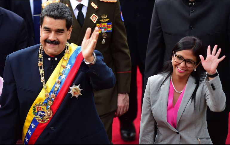 En la imagen Nicolás Maduro y Delcy Rodríguez. AFP / ARCHIVO