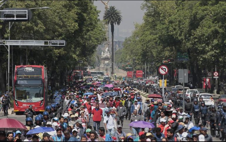 La CNTE llevó sus exigencias hasta las instalaciones de la Suprema Corte de Justicia de la Nación. EFE / ARCHIVO