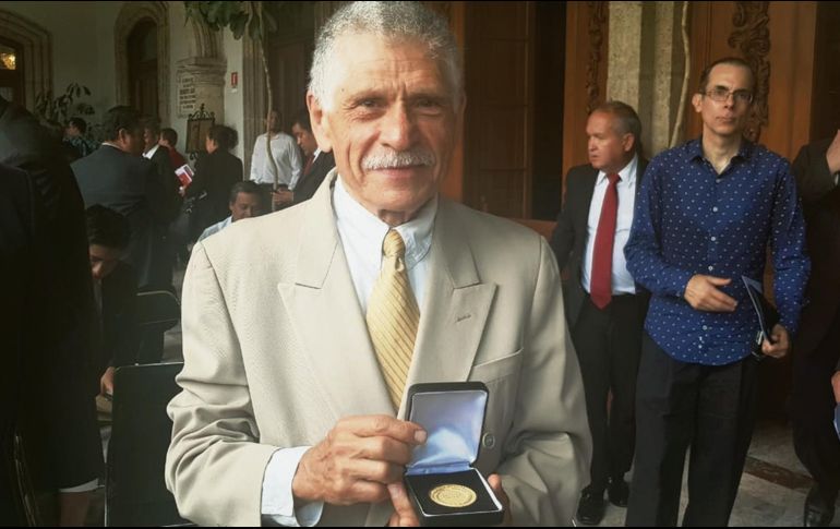 A sus 67 años, y con una vida dedicada al teatro, el actor celebra su reconocimiento. EL INFORMADOR/E. Esparza