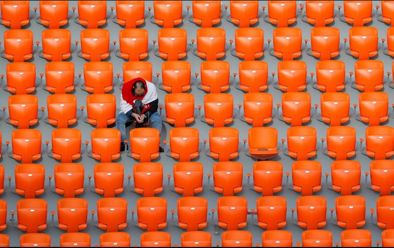 En las imágenes podían observarse los lugares vacíos, principalmente en la zona baja. AP / V. Ghirda