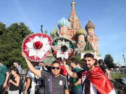 Previo al partido de Argentina contra Islandia, elementos de seguridad se aproximaron a los mexicanos para anunciar su labor durante el mundial. NTX/ J. Arciaga