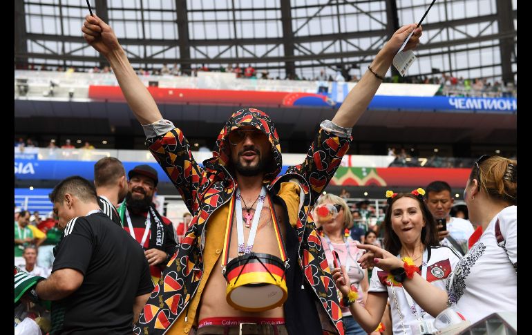 Los seguidores de Alemania también muestran lo suyo. AFP / Y. Cortéz