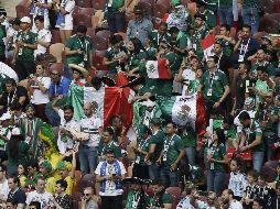 Al minuto 24, la afición mexicana profirió el grito que la ha hecho famosa. MEXSPORT/J.G. Martino