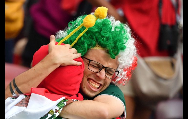 Al final del partido en el Luzhniki.