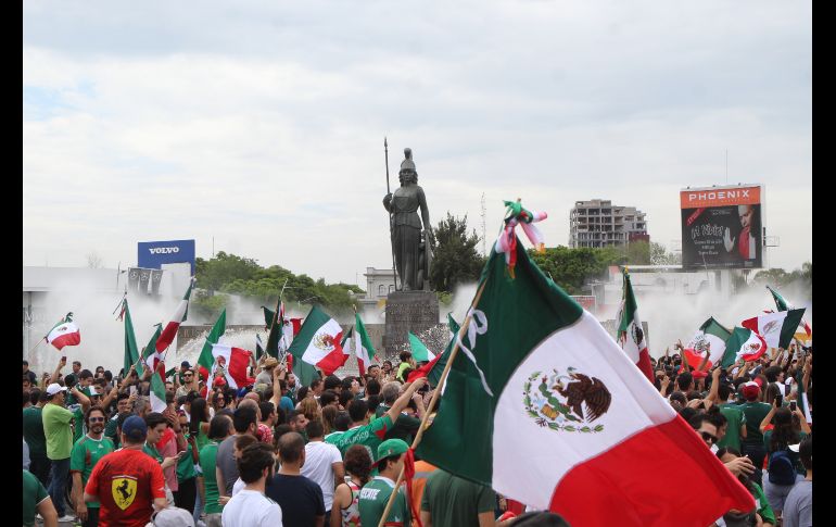 Desde la Glorieta La Minerva  en Guadalajara, Jalisco.