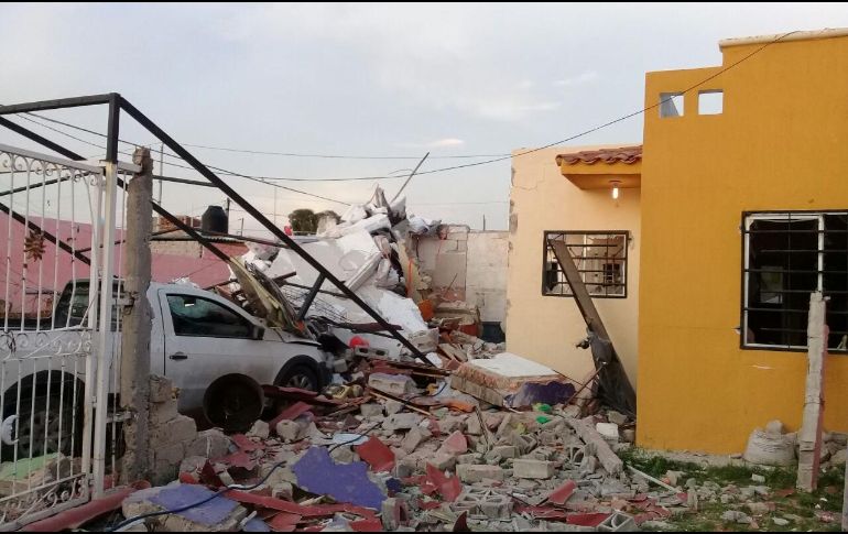 Al parecer, la acumulación de gas provocó la explosión que colapsó la vivienda. ESPECIAL