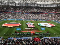 Piden a la afición en redes sociales que en caso de que el grito vuelva a aparecer en los partidos contra Corea y Suecia, las autoridades rusas tienen la certificación para retirarlos del estadio y detenerlos. EFE / Z. Kurtsikdze