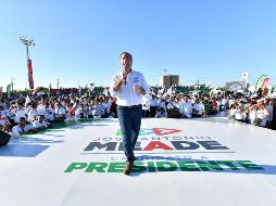 Meade pidió el apoyo a los adultos mayores para que con su experiencia le ayuden a orientar el voto. NTX / ARCHIVO