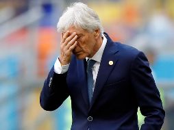 José Pékerman destaca el desgaste que realizó su equipo para sacar por lo menos el empate, pero no les alcanzó. EFE / R. Yongrit