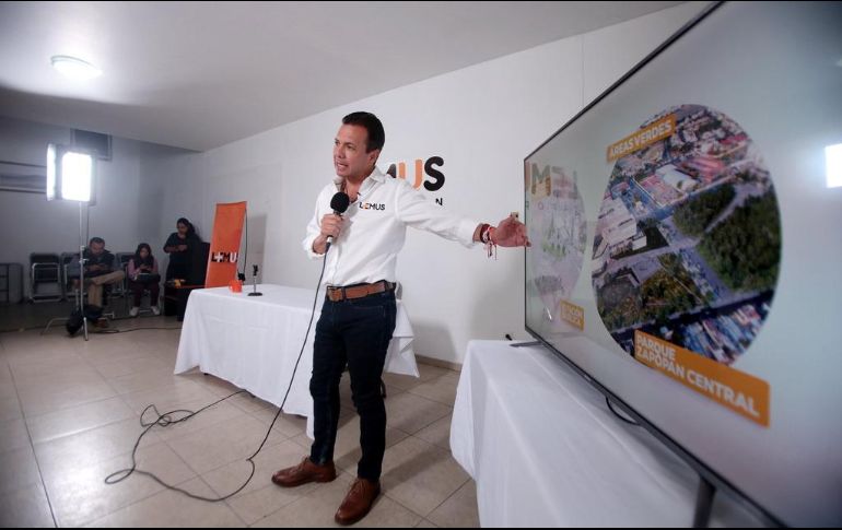 Lemus presumió que durante su administración, Zapopan ocupó el primer lugar en transparencia y aumentó el presupuesto sin generar deuda. ESPECIAL / Pablo Lemus