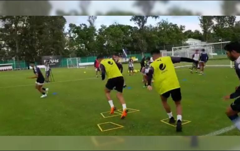 Entrenamiento del Rebaño este martes. TWITTER / @medicentapatio