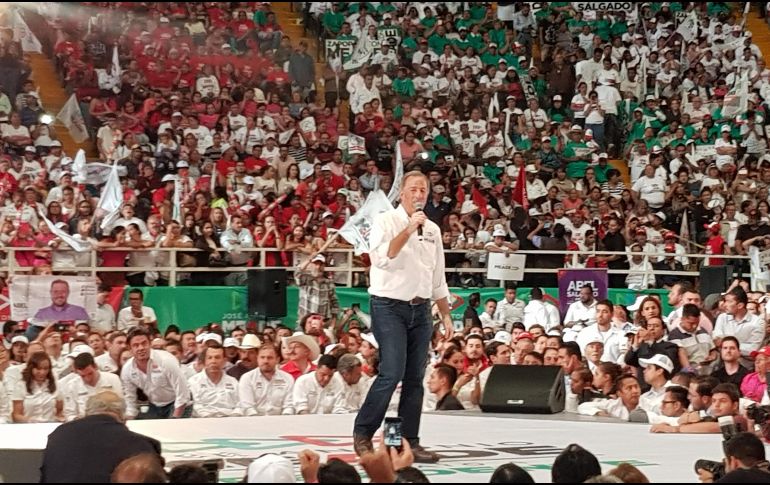 Meade hizo un llamado al voto útil para enfrentar a quienes impulsan un proyecto diferente que significa una regresión al pasado para el país. EL INFORMADOR / R. Rivas