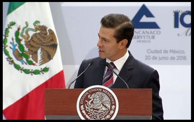 Enrique Peña dijo que estamos ante momentos en que los ciudadanos pueden conocer y comparar propuestas de los cuatro candidatos a la presidencia. TWITTER / @PresidenciaMX