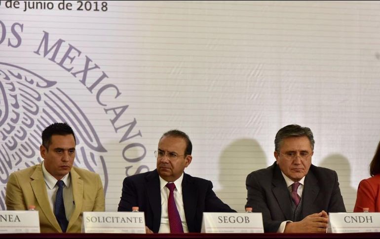 En conferencia de prensa Navarrete Prida reconoció que es difícil brindarles seguridad, sobre todo cuando no se tiene la disposición de los abanderados presidenciales. TWITTER / @navarreteprida