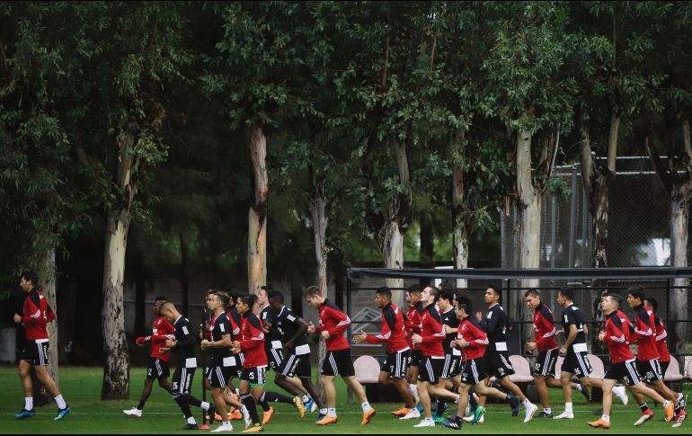 Desde el pasado martes, los rojinegros continúan con su preparación de cara al Apertura 2018 en sus instalaciones de La Madriguera, en el Briseño. EL INFORMADOR/F. Atilano