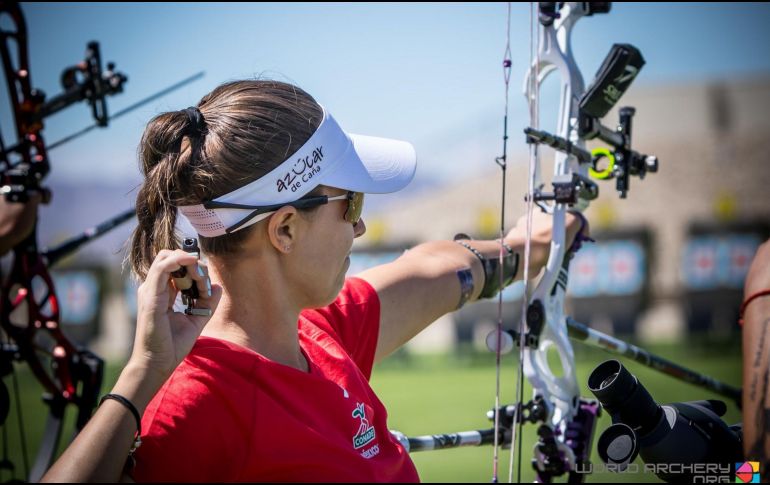 La arquera jalisciense Linda Ochoa podría consagrarse en la Copa del Mundo de Salt Lake City. TWITTER / @COM_Mexico