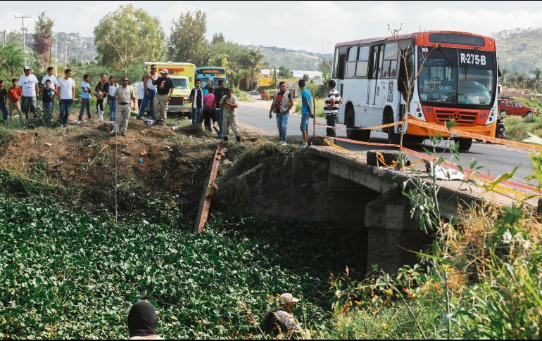San Martín de las Flores. La zona donde fallecieron los pasajeros el fin de semana pasado. EL INFORMADOR/G. Gallo
