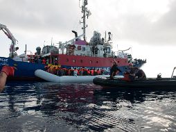 Roma quiere presentar una propuesta para frenar la llegada de migrantes, y que cuenta con el apoyo de los países del Este de Europa. AFP/MISSION LIFELINE