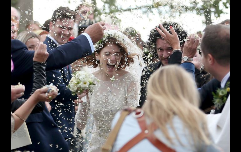 Los actores Kit Harington y Rose Leslie, que interpretaron a la pareja 