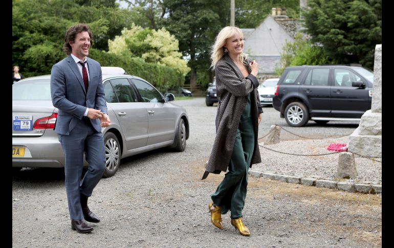 El actor Jack Donnelly con su pareja Malin Akerman.